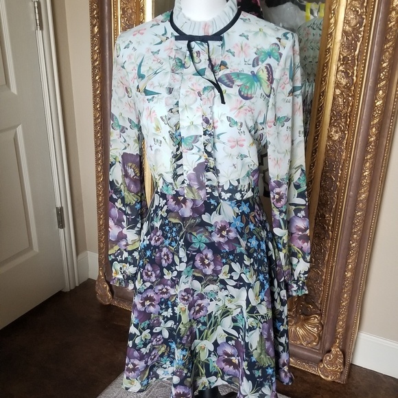ted baker butterfly dress